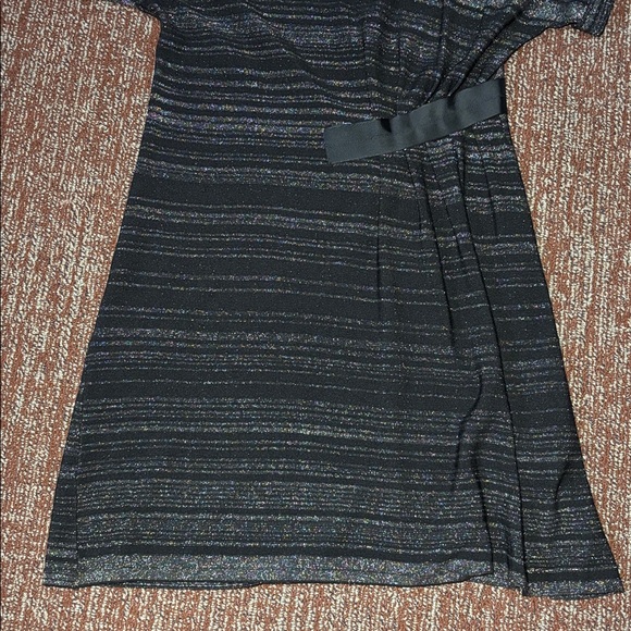 Intropia for Anthropologie Toby Metallic stripe short sleeve mini dress - Picture 8 of 15